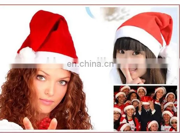 Christmas Party Santa Xmas Hat Red And White Cap for Santa Claus Costume New photo-2