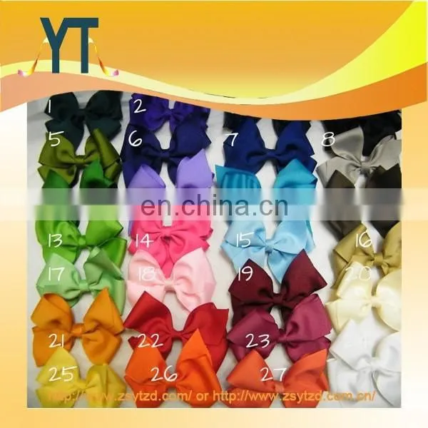 2014 Wholesale Big Rainbow Color Hair Bow With Various Clip