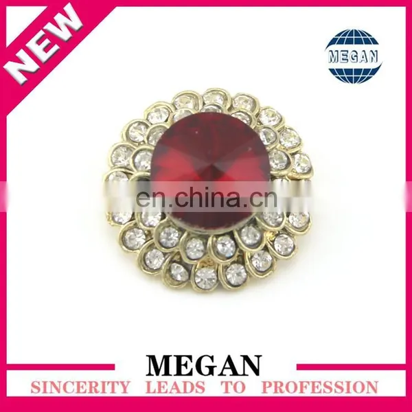Wholesale Crystal Rhinestone Button for Hair Accessory photo-2