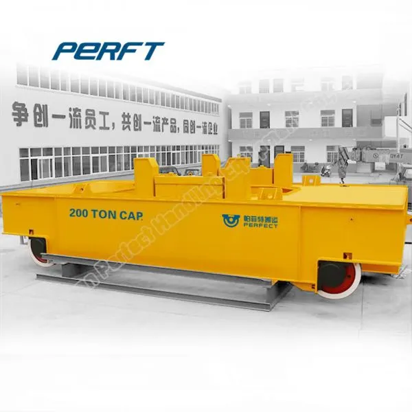 Carbon Steerable Heavy Load Ladle Transfer Car With Lifting Table for Industrial Material Handling photo-2