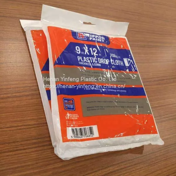 LDPE Transparent Plastic Drop Cloth/dust Resist Film Furniture Cover Drop Cloth photo-2