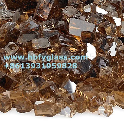 1/2'' and 1/4'' Fire Pit Glass for Bbq or Garden Heater Whole Saler