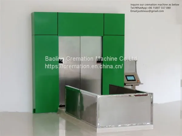 New Full Automatic 1200 Kgs Capacity Human Crematory Incinerator Oven 30 Mins Death Cremating System No Smoke Refractory