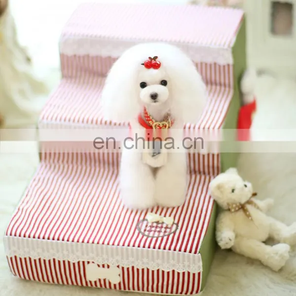 Washable Pet Steps/Stairs With Soft Plush Fabric for Dogs and Cats by Best Pet Supplies photo-4