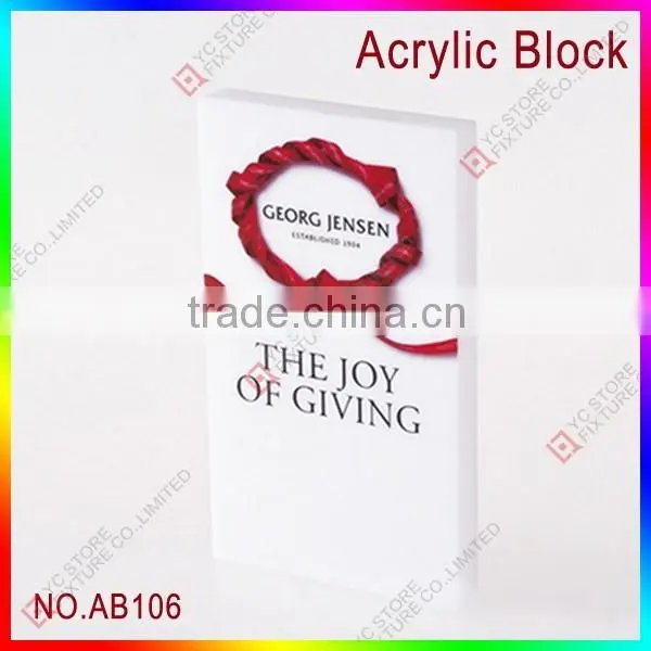 Counter Solid Acrylic Sign Block for Sale photo-6