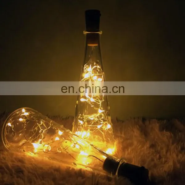 Wine Bottle Battery Operated Led String Lights for Decoration photo-5