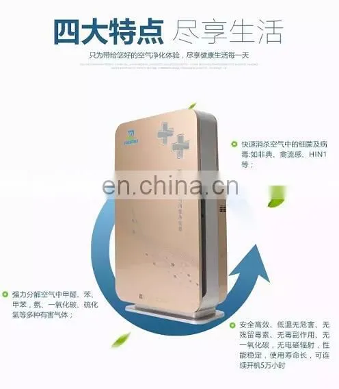Air Sterilizer Disinfection Machine for Home Large Room True HEPA Filter Air Cleaner Plasma Smart Air Purifier photo-2