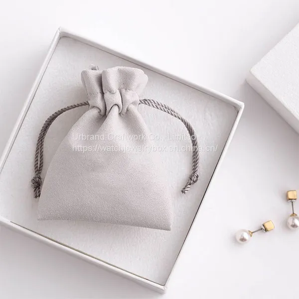 Bundle Mouth Super Fiber Flannelette Jewelry Bag Drawstring Velvet Jewelry Bag Earring Packaging Small Cloth Bag Jewelry BagBundle Mouth Super Fiber Flannelette Jewelry Bag Drawstring Velvet Jewelry Bag Earring Packaging Small Cloth Bag Jewelry Bag photo-2
