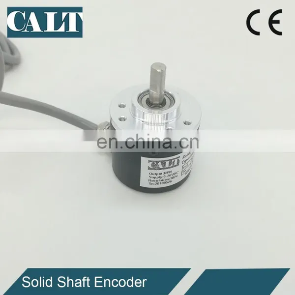 CALT GHS38 Series 200ppr Supply Voltage 5V Line Driver Output Incremental Rotary Encoder 6mm Solid Shaft Rotary Encoder photo-4