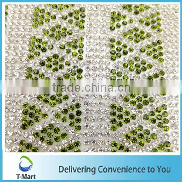 100% Hot Sale Rhinestones Mesh Trimming With Factory Price 24*40 Hot Fix Rhinestone Mesh for Shoe Decoration photo-4