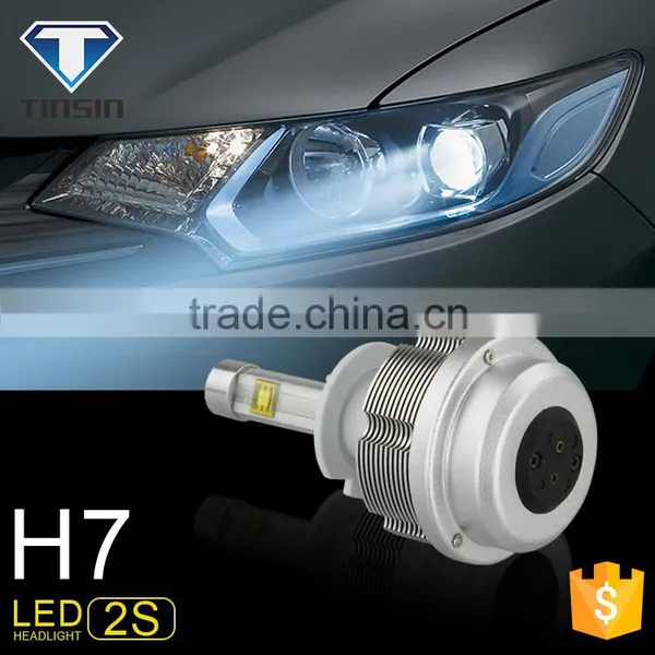 Tinsin High Power 12V Auto 30W 3500LM 6500K Cob Car h7 Led Headlight Bulbs photo-3