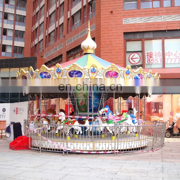 Cheap Fairground Equipment Carousel Kiddie Ride Merry go Round Amusement Ride for Sale photo-3