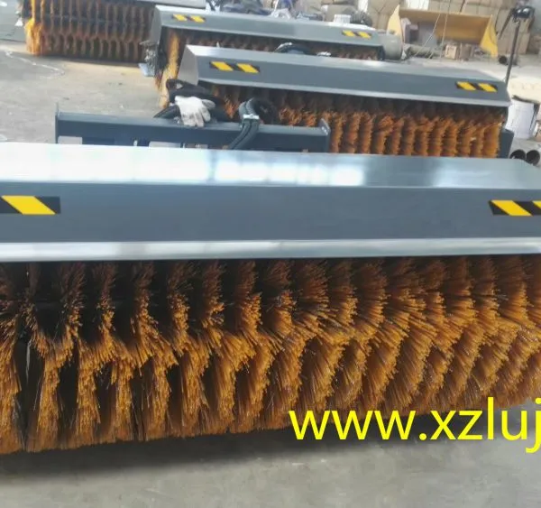 China Skid Loader Angle Sweeper Manuafcture,snow Sweeper Attachments for Skid Steer Loader photo-5