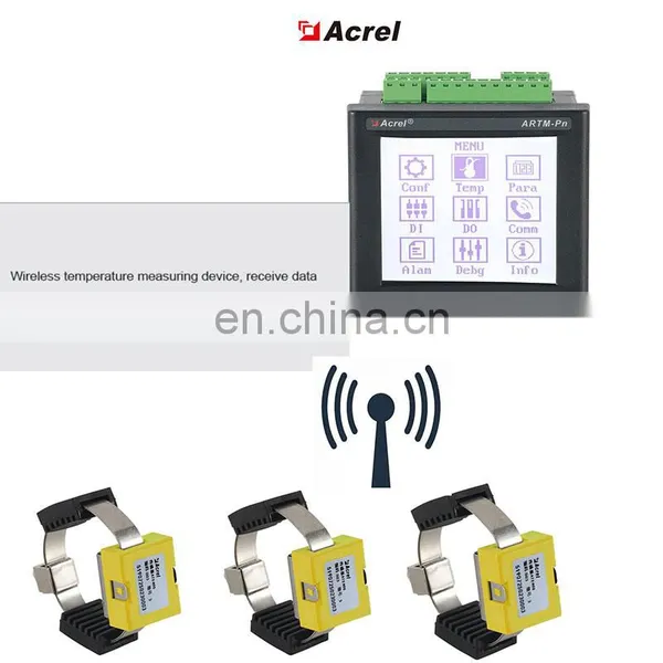 A temperature sensor for detecting the contact temperature of electric switchgear