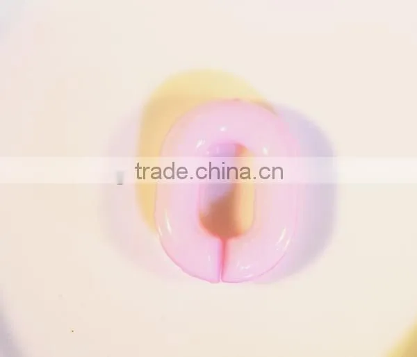 DIY Accessories 23 * 17 mm Acrylic Opening Lap Composable Chain Color Fluorescent Color Plastic photo-6