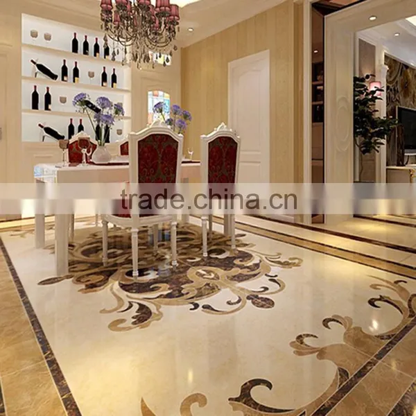 Polished Inlay Floor Waterjet Marble photo-4