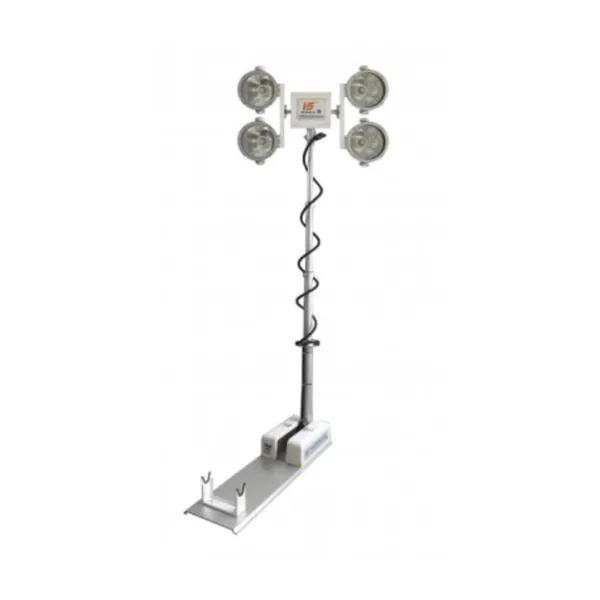 Solar-Powered Mobile Emergency Tower Light with Remote Control