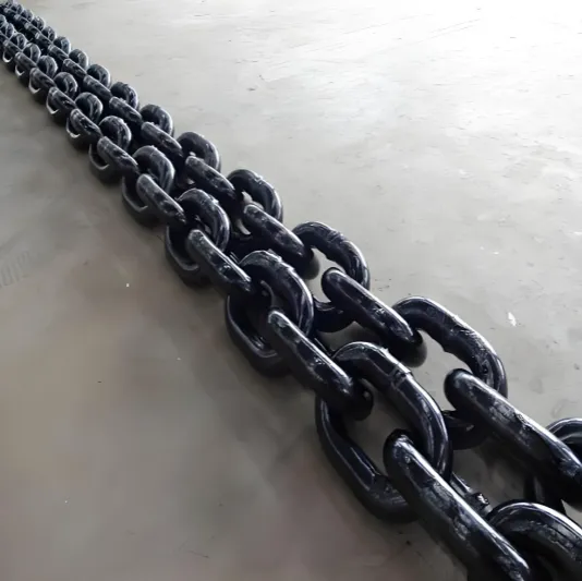 Mining Scraper Chain φ 30× 108 Manganese Steel Heat Treatment High-Strength Mining Round Link Chain photo-4