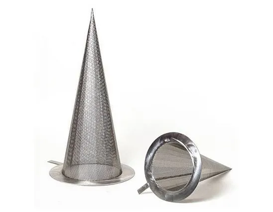 Stainless Steel Wire Mesh Temporary Conical Strainer photo-2