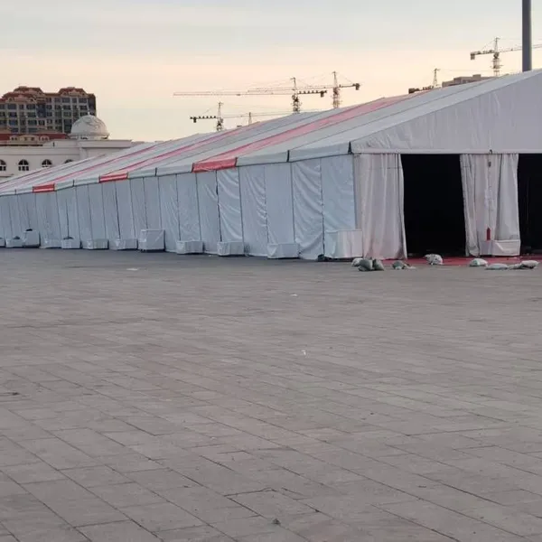 Wind and Rain Resistant Tent House, Industrial-grade Material, Aluminum Alloy Structure, B1-grade Flame-retardant Tarpaulin, Stable for All-weather Use