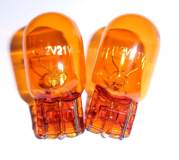 Haining Factory T20 7443 582 12V 21/5W W21/5W Amber Car Signal Bulb Clear Taillight Lamp for Vehicles photo-2
