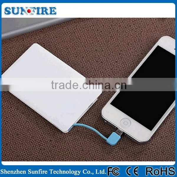 Factory Supply Promotional Gift 2500mAh Ultra Thin Credit Card Power Bank photo-5