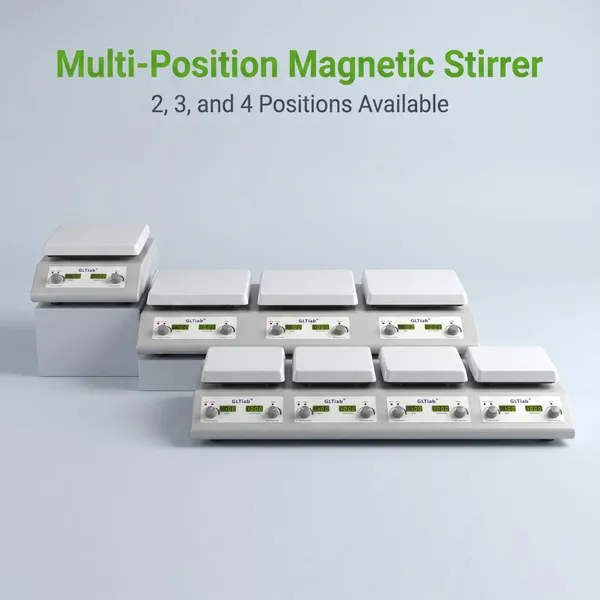Four-piece Four-spoke Ceramic Plate Multi-position Heating Magnetic Stirrer