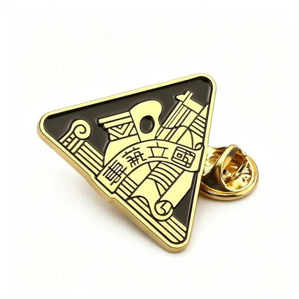 Dharma Wheel Enamel Lapel Pin Custom Logo Metal Brooch Cultural Souvenir Badge photo-4