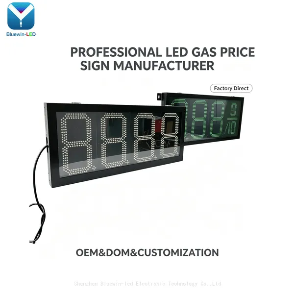 Low Price 5inch LED Price Sign 7 Segment Electronics Wireless Gas Station LED Sign Board