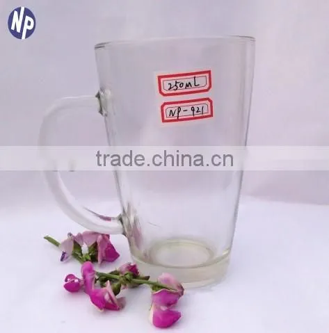 300ml Clear Pint Glass Beer Mug With Handle photo-3