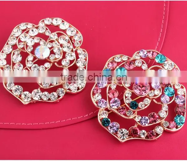 Corsage Wholesale Noble Scarf Buckle Crystal Brooch photo-2
