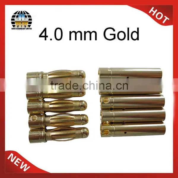 4.0mm Gold Bullet Connector for RC Battery