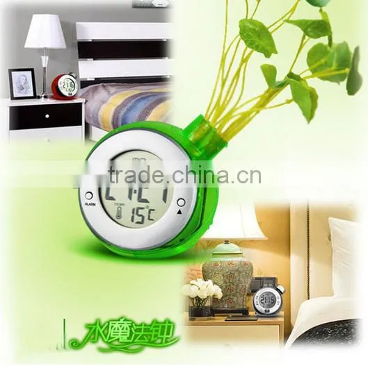 Fantastic Water Power Clock Magical & Creative Water Power Alarm New Fashion Alarm Clock for Gifts photo-2