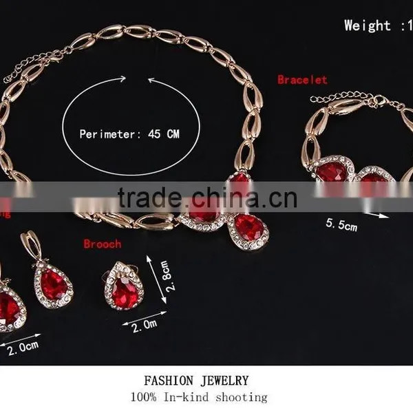 Best Selling High Quality Alloy Jewelry Set With Gold Plated Jewelry Sets Dubai Custom photo-4