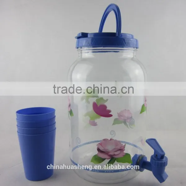 Plastic Pitcher Set BPA FREE Water Container Party Drink Set photo-6