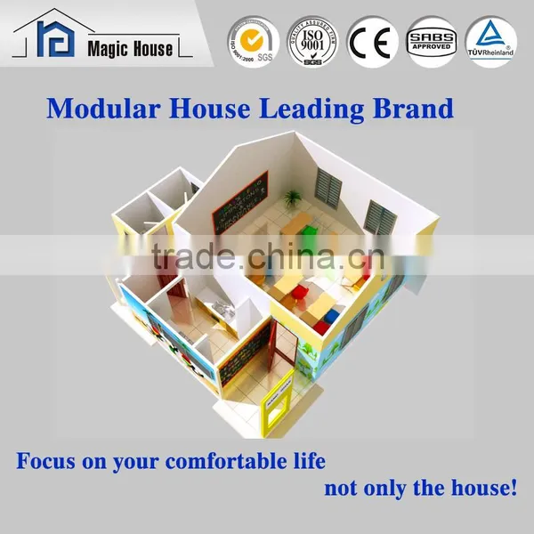 Friendly Movable and Metal Roofing Steel Structure Modular Classrooms photo-5