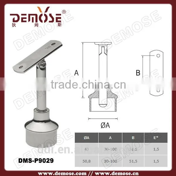 Steel Wall Mounted Bracket Banister Measurement Galvanized Steel Pipe Railing photo-2