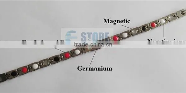 Wholesale Fashion Jewelry Negative Ion Bracelet Bio Element Energy Bracelet High Power Magnetic Bracelet photo-3