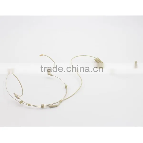 Adjustable Skin Color Headset Microphone for Wireless Microphone System With AKG, Shure and Sennhei. Connectors Into Box