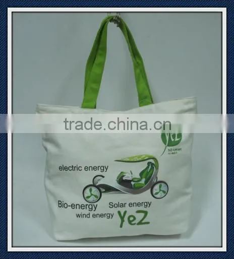Custom White Canvas Tote Bag