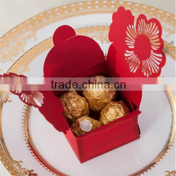 Wholesale Cheap Red Wedding Gift Boxes For Candy/Chocolate photo-5