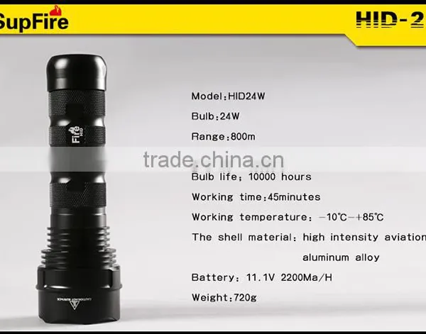 24w HID Flashlight Use Specially With High-grade Suitcase photo-4