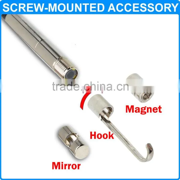5.5mm 3.5" Endoscope 6X Zoom Borescope DVR 1m Video Recordable Inspection Camera photo-5