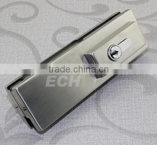 Showcase Frameless Stainless Steel Sliding Glass Door Lock photo-3