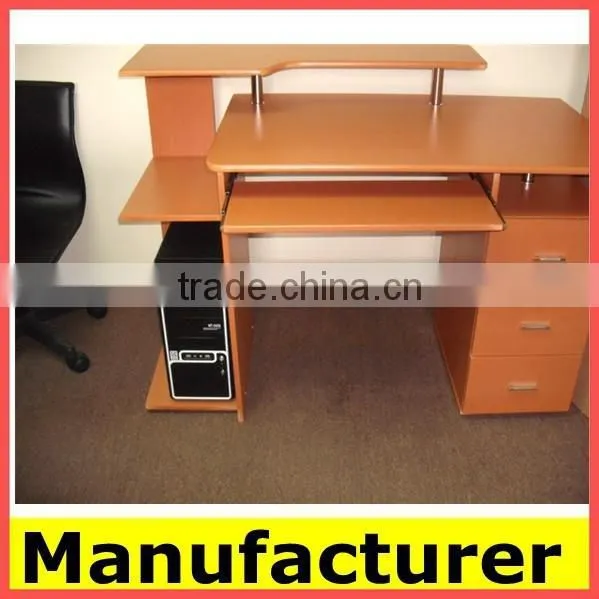 Hot Sale Morden Wooden Computer Desk With Bookshelf/table photo-4