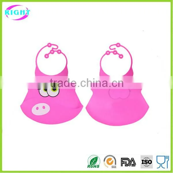 Eco-friendly Waterproof Silicone Baby Bib photo-2