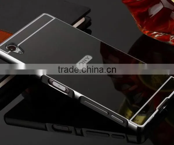 High Quality Luxury Mirror Cover Bumper Phone Case For Sony Z5P photo-6
