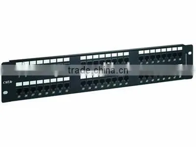 19" 2U UTP 48-port rach mount Cat5e Patch Panel
