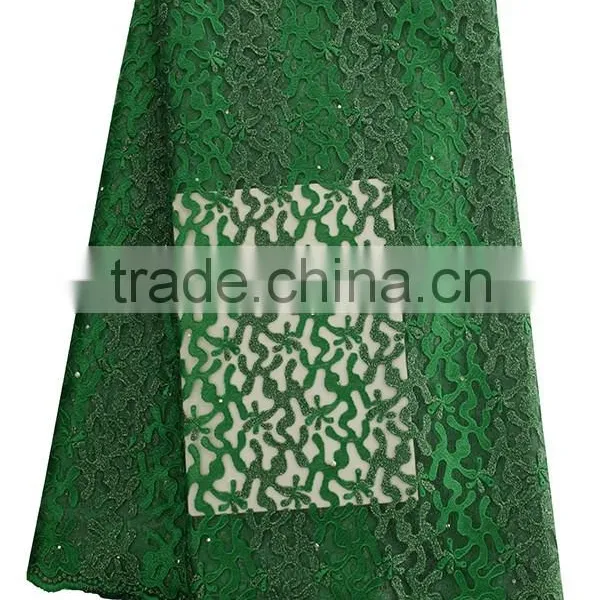Chowleedee CL17-105 Royal Blue Tulle French Lace Fabric,top Quality French Lace Material for Dress photo-3