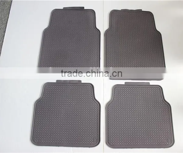 Heavy Duty Rubber Floor Mats - Universal for Car Truck SUV - Full 4pc Set in Beige photo-5